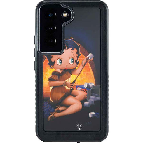 Betty Boop Roasting Marshmallows Galaxy S24 Waterproof Case