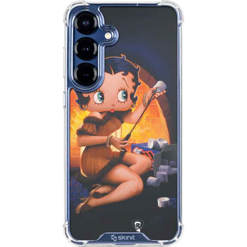 Betty Boop Roasting Marshmallows Galaxy S25 Plus Clear Case