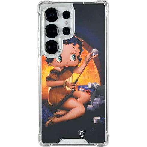 Betty Boop Roasting Marshmallows Galaxy S25 Ultra Clear Case