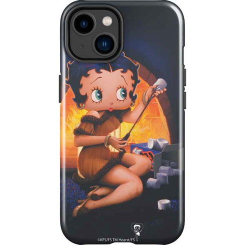 Betty Boop Roasting Marshmallows iPhone 15 Impact Case