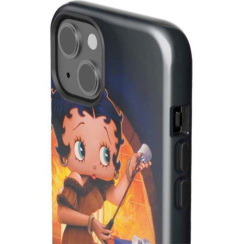 Betty Boop Roasting Marshmallows iPhone 15 Impact Case
