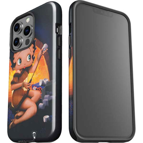 Betty Boop Roasting Marshmallows iPhone 15 Pro Impact Case