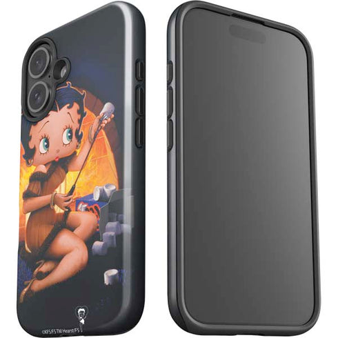 Betty Boop Roasting Marshmallows iPhone 16 Impact Case