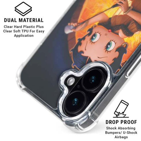 Betty Boop Roasting Marshmallows iPhone 16 MagSafe Case