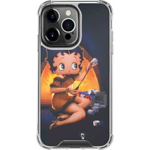 Betty Boop Roasting Marshmallows iPhone 16 Pro Clear Case