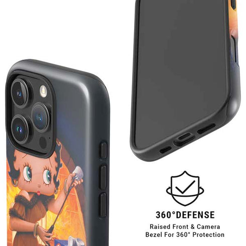 Betty Boop Roasting Marshmallows iPhone 16 Pro Magsafe Impact Case