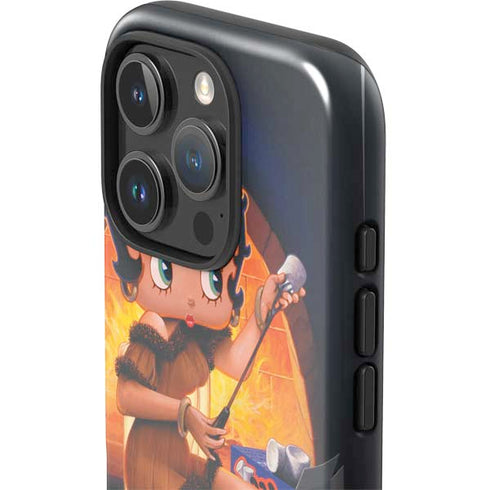 Betty Boop Roasting Marshmallows iPhone 16 Pro Max Impact Case