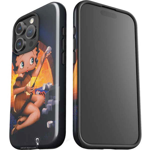 Betty Boop Roasting Marshmallows iPhone 16 Pro Max Impact Case