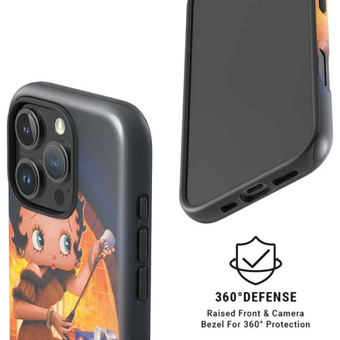 Betty Boop Roasting Marshmallows iPhone 16 Pro Max Magsafe Impact Case