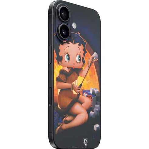 Betty Boop Roasting Marshmallows iPhone 16 Skin