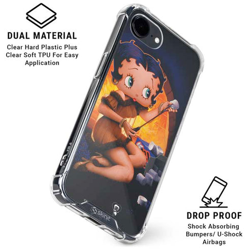 Betty Boop Roasting Marshmallows iPhone 16e Clear Case