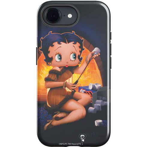 Betty Boop Roasting Marshmallows iPhone 16e Impact Case