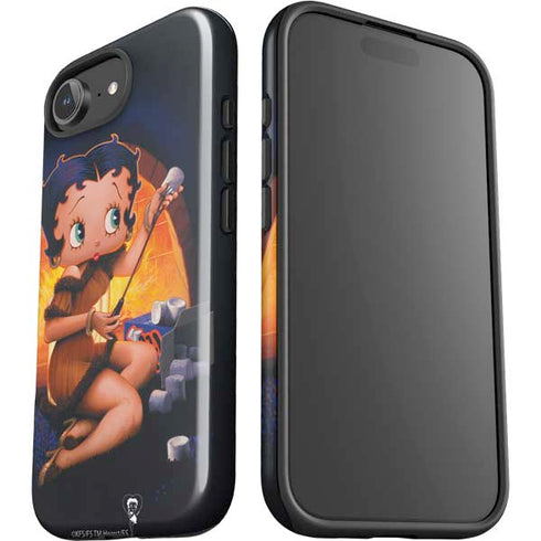Betty Boop Roasting Marshmallows iPhone 16e Impact Case