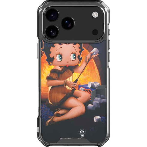 Betty Boop Roasting Marshmallows iPhone 18 Pro Max Clear Case