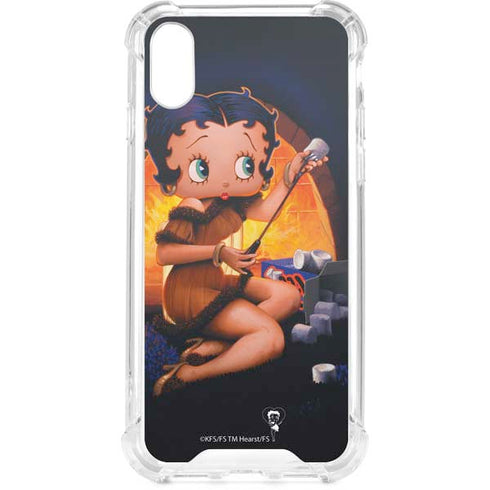 Betty Boop Roasting Marshmallows iPhone XS Clear Case