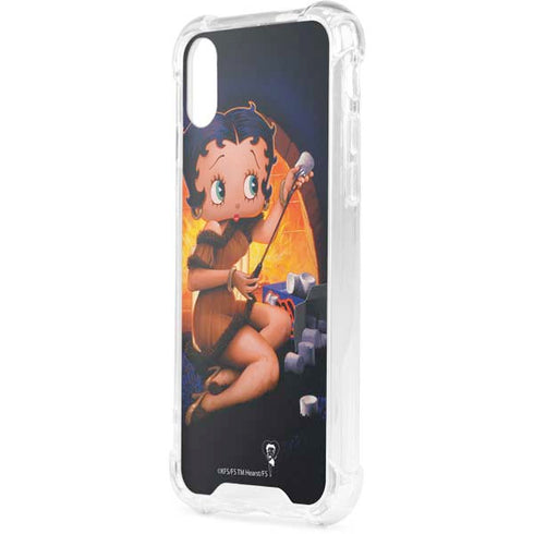 Betty Boop Roasting Marshmallows iPhone XS Clear Case