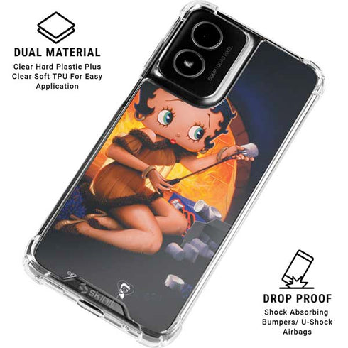 Betty Boop Roasting Marshmallows Moto G Power 5G (2024) Clear Case