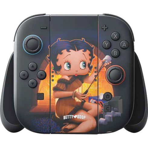 Betty Boop Roasting Marshmallows Nintendo Switch 2 (2025) with Joy-Con Skin