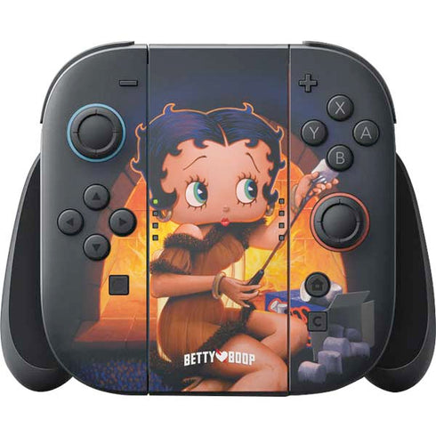 Betty Boop Roasting Marshmallows Nintendo Switch 2 (2025) Joy-Con Controller Skin