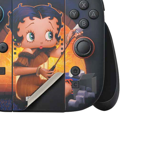 Betty Boop Roasting Marshmallows Nintendo Switch 2 (2025) Joy-Con Controller Skin