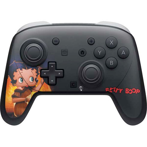 Betty Boop Roasting Marshmallows Nintendo Switch 2 (2025) Pro Controller Skin