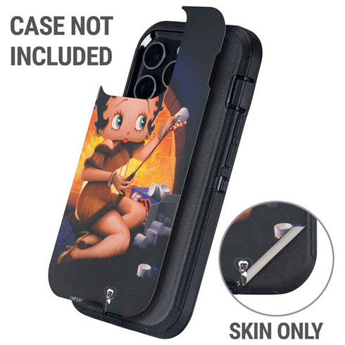 Betty Boop Roasting Marshmallows Otterbox Defender iPhone Skin