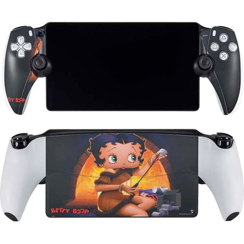 Betty Boop Roasting Marshmallows PlayStation Portal Remote Player Skin
