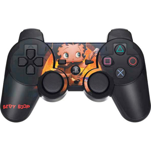 Betty Boop Roasting Marshmallows PS3 Dual Shock wireless controller Skin