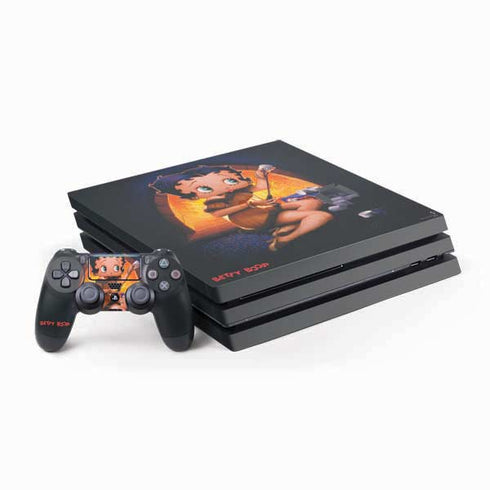 Betty Boop Roasting Marshmallows PlayStation PS4 Skins