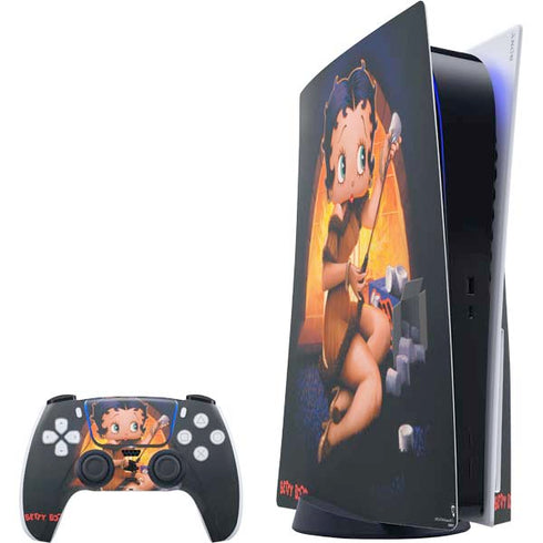Betty Boop Roasting Marshmallows PlayStation PS5 Skins