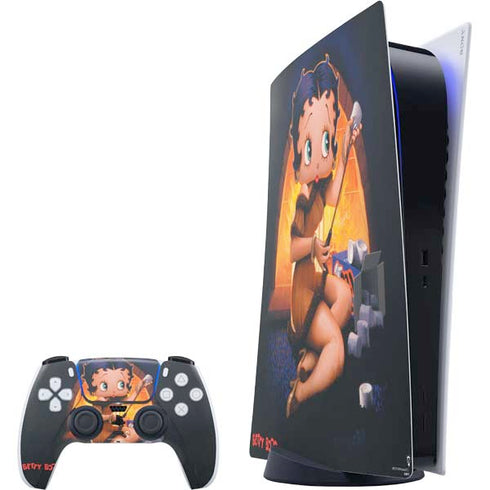 Betty Boop Roasting Marshmallows PlayStation PS5 Skins
