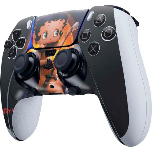 Betty Boop Roasting Marshmallows PS5 DualSense Edge Pro Controller Skin