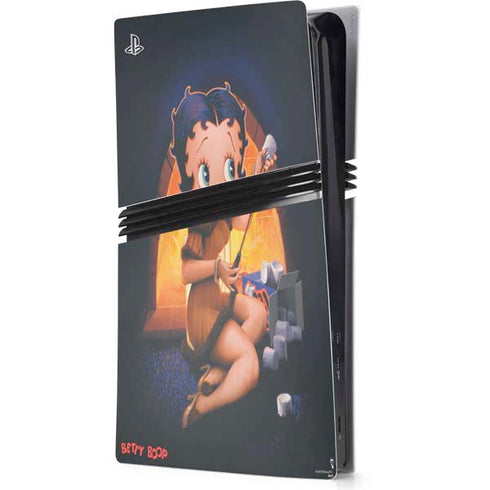 Betty Boop Roasting Marshmallows PlayStation PS5 Skins