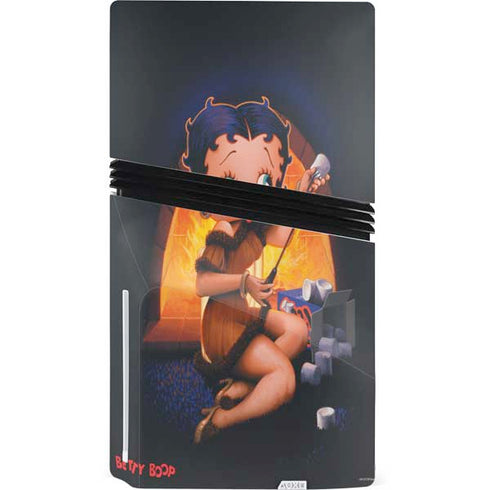 Betty Boop Roasting Marshmallows PS5 Pro Disk Bundle Skin