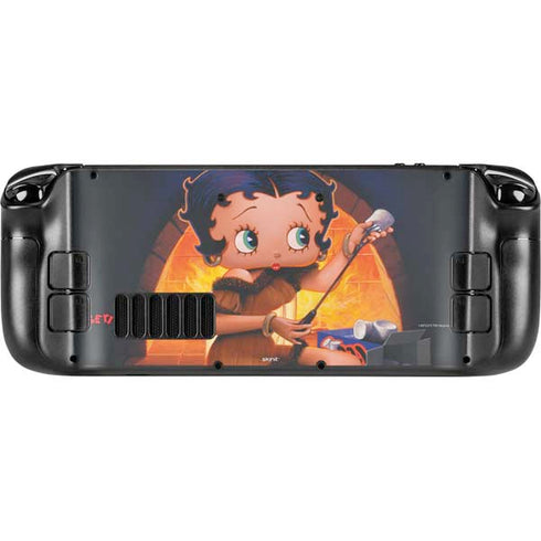 Betty Boop Roasting Marshmallows Steam Deck Handheld Gaming Computer Skin