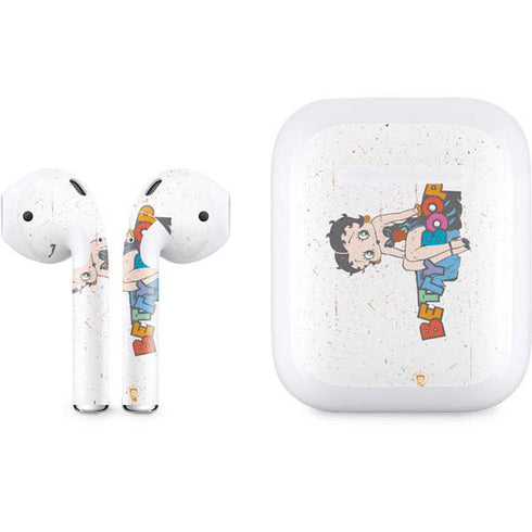 Betty Boop Splatter Apple AirPods Skin