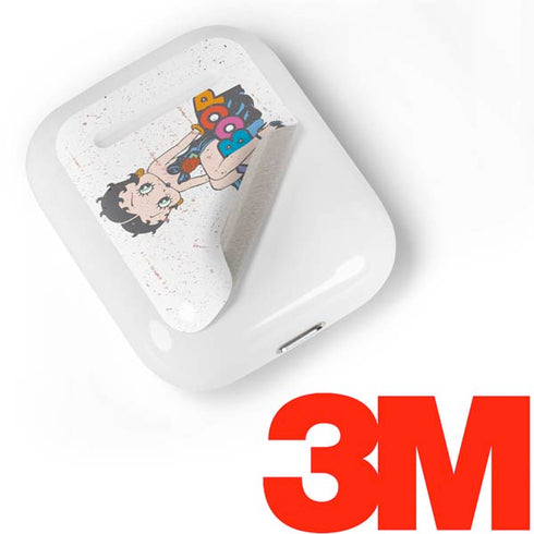Betty Boop Splatter Apple AirPods Skin