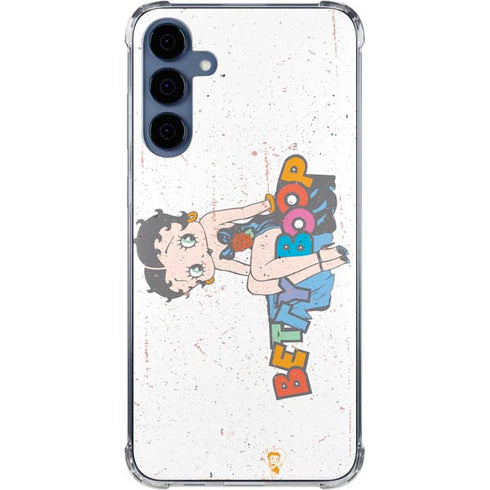 Betty Boop Splatter Galaxy A35 5G Clear Case
