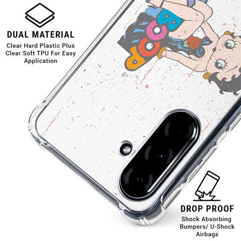 Betty Boop Splatter Galaxy A36 5G Clear Case