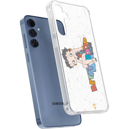 Betty Boop Splatter Galaxy A55 5G Clear Case