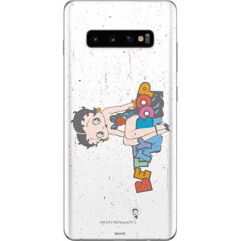 Betty Boop Splatter Galaxy S10 Plus Skin
