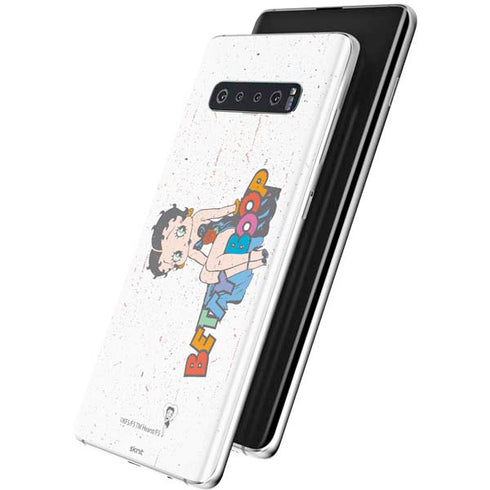 Betty Boop Splatter Galaxy S10 Skin