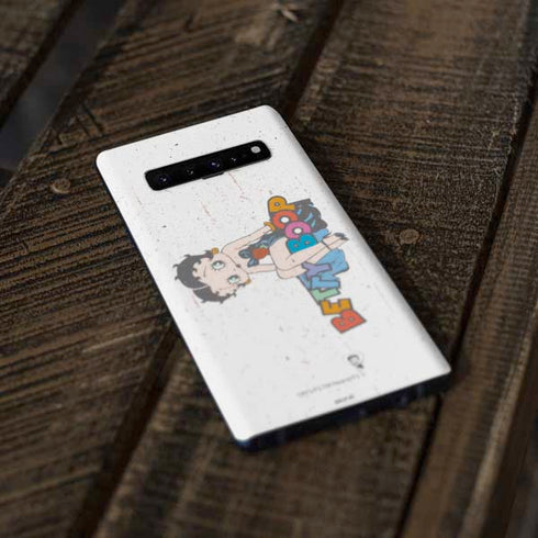 Betty Boop Splatter Galaxy S10 Skin