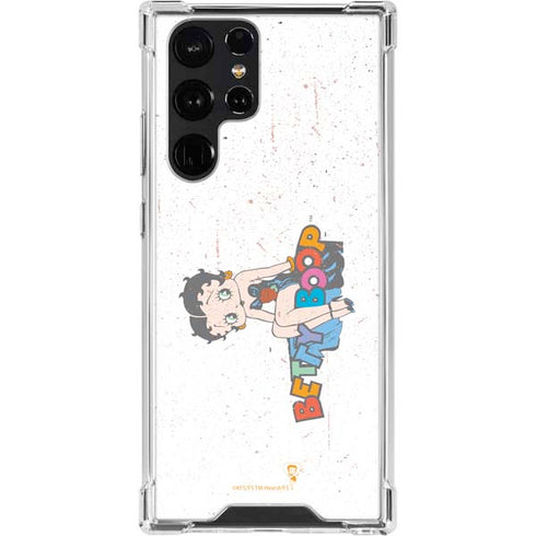 Betty Boop Splatter Galaxy S23 Ultra Clear Case