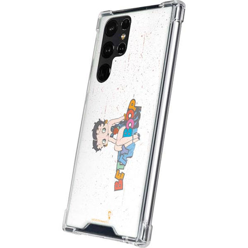 Betty Boop Splatter Galaxy S23 Ultra Clear Case