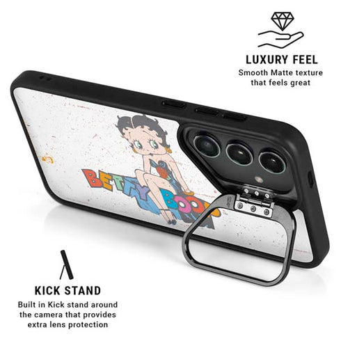 Betty Boop Splatter Galaxy S24 FE Kickstand Case