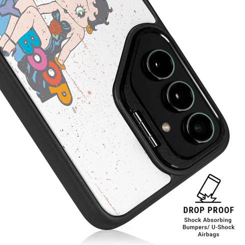 Betty Boop Splatter Galaxy S24 FE Kickstand Case