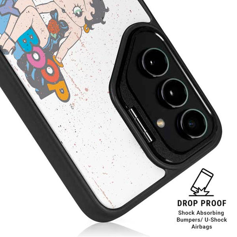Betty Boop Splatter Galaxy S25 Kickstand Case