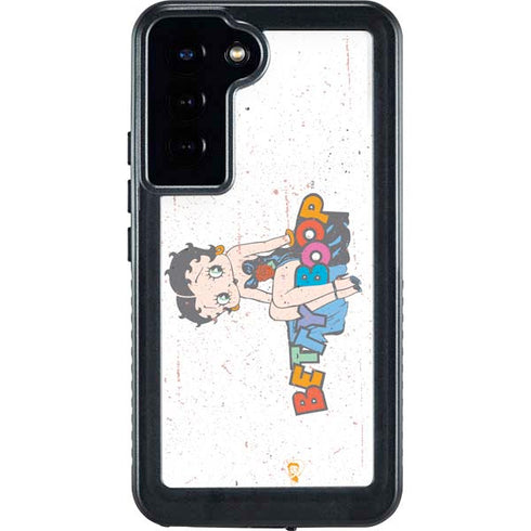 Betty Boop Splatter Galaxy S24 Plus Waterproof Case