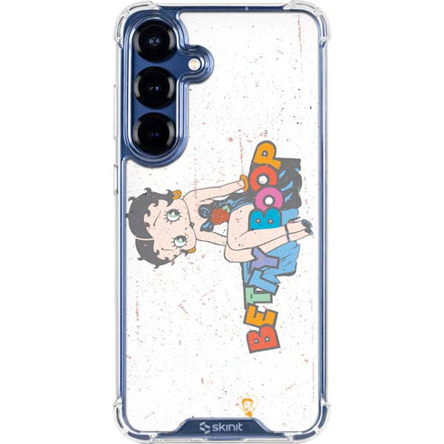 Betty Boop Splatter Galaxy S25 Clear Case